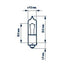 Spuldze H21W 12V 21W BAY9s 1GAB MAGNETI MARELLI MOTOVEIKALS 21