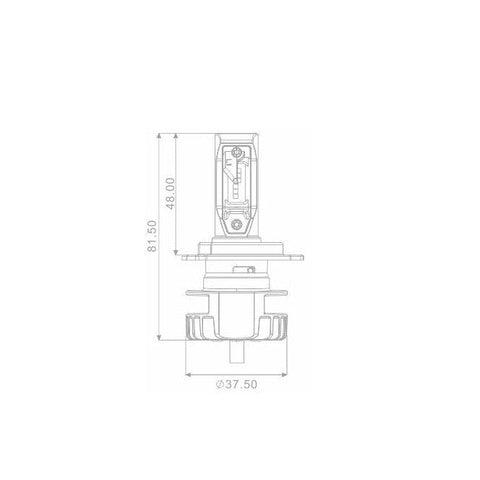 Spuldze H4 LED ar balastu 16W / 2200lm MYRA MOTOVEIKALS 21