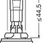 Spuldze OSRAM H27W/2 PGJ13 12V 27W OSRAM MOTOVEIKALS 21