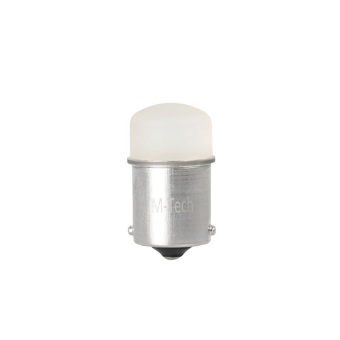 Spuldžu komplekts 2x LED L033W - BA15s 9LED 5mm White M-TECH MOTOVEIKALS 21