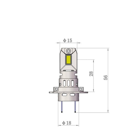 Spuldžu komplekts LED M-TECH PRO SMART SERIES H7 M-TECH MOTOVEIKALS 21