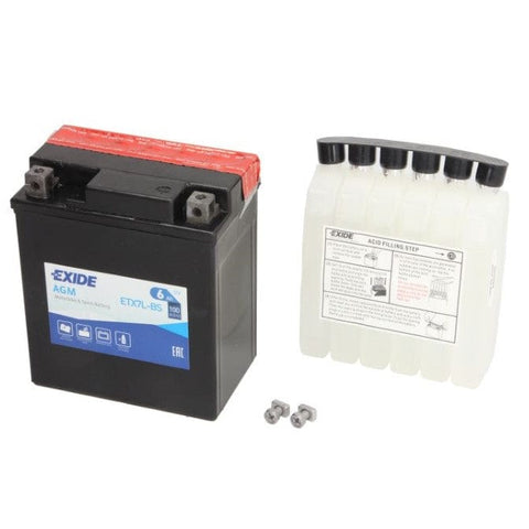Startera akumulatoru baterija ETX7L-BS EXIDE EXIDE MOTOVEIKALS 21