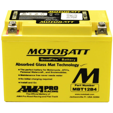 Startera akumulatoru baterija MOTOBATT MBT12B4 MOTOBATT MOTOVEIKALS 21