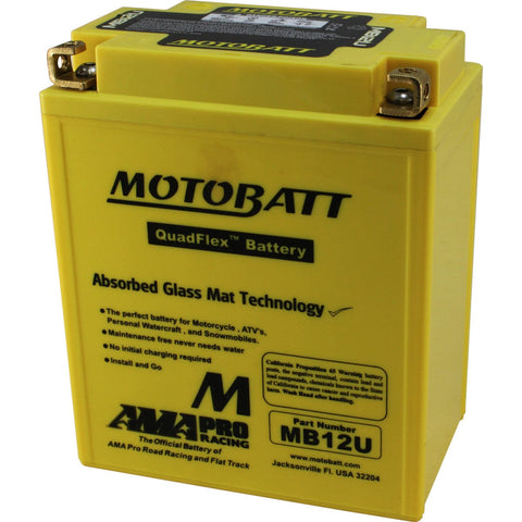 Startera akumulatoru baterija MOTOBATT QUADFLEX MB12U MOTOBATT MOTOVEIKALS 21