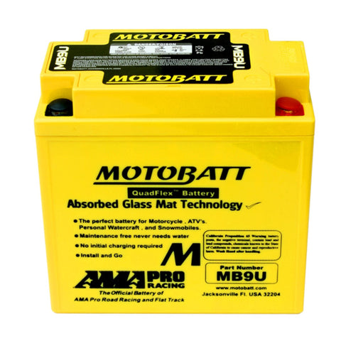 Startera akumulatoru baterija MOTOBATT QUADFLEX MB9U MOTOBATT MOTOVEIKALS 21