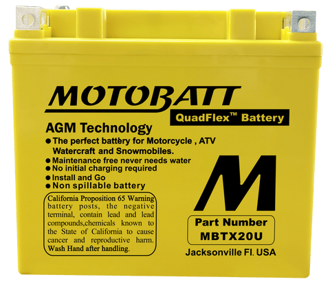 Startera akumulatoru baterija MOTOBATT QUADFLEX MBTX20U MOTOBATT MOTOVEIKALS 21
