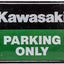 Stāvvietas zīme "KAWASAKI PARKING ONLY" NOSTALGIC ART MOTOVEIKALS 21