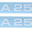 Sticker set MOGA 2 parts wide 74mm high 17mm for moped mokick MOGA MOTOVEIKALS 21