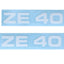 Sticker set MOGA 2 parts wide 95mm high 17mm for moped mokick MOGA MOTOVEIKALS 21