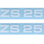 Sticker set MOGA 2 parts Wide approx. 95mm High 17mm for Zündapp ZS 25 MOGA MOTOVEIKALS 21