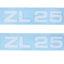 Sticker set MOGA 2 parts width 95mm height 17mm for Zündapp ZL 25 MOGA MOTOVEIKALS 21
