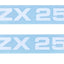 Sticker set MOGA 2 parts width 95mm height 17mm for Zündapp ZX 25 MOGA MOTOVEIKALS 21
