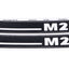 Sticker set MOGA 2 pieces 105mm x 21mm for Hercules M MOGA MOTOVEIKALS 21