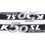 Sticker set MOGA 2 pieces 160mm x 40mm for Hercules K 50 SL Electronic MOGA MOTOVEIKALS 21