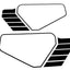 Sticker set MOGA 2 pieces wide 330mm high 150mm for Hercules K 50 Ultra, Supra 4 GP MOGA MOTOVEIKALS 21