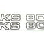Sticker set side cover for Zündapp KS 80 DIVERSE / IMPORT MOTOVEIKALS 21