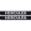 Sticker tank MOGA 2 pieces wide 327mm high 38mm black glossy with white lettering for Hercules M 3, 4, 5, Prima, Optima MOGA MOTOVEIKALS 21