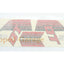 Sticker tank set black red for Yamaha DT 50 Mokick 1983-1985 DIVERSE / IMPORT MOTOVEIKALS 21