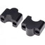 Stūres adapteru komplekts 22mm BLACK REPLICA MOTOVEIKALS 21