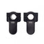 Stūres adapteru komplekts HANDLEBAR RISER BLACK 22mm -> 28.50mm HEBE MOTOVEIKALS 21