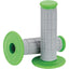 Stūres rokturi QUALIFIER™ HALF WAFFLE GRIPS GRAY/GREEN MOOSE RACING MOTOVEIKALS 21