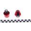 Stūres uzgaļi 17mm RED B-GRADE REPLICA MOTOVEIKALS 21