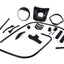 styling kit Moto Nostra "Black Collection" black matte for Vespa GTS300 (2016-2018), Vespa GTS 125 (2016-2018) MOTO NOSTRA MOTOVEIKALS 21