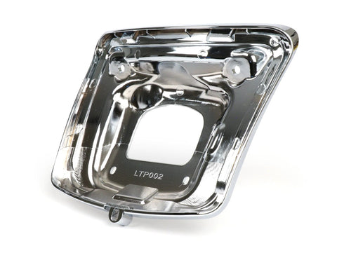 Tail light frame for conversion -MOTO NOSTRA to mount old type tail light until 2014 on vehicles from 2014, chrome- Vespa GTS 125 (ZAPMA3100, ZAPMA3200), Vespa GTS 150 (ZAPMA3200, ZAPMA3100), Vespa GTS 250 (ZAPM45100), Vespa GTS 300 (ZAPM45200, ZAPM45202, MOTO NOSTRA MOTOVEIKALS 21