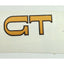 Tank sticker GT 1 piece 45mm x 20mm gold with black border for Kreidler Florett DIVERSE / IMPORT MOTOVEIKALS 21