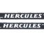 Tank sticker set 270x34mm 2 pieces for Hercules HR 1, Hobby Rider matt black with white lettering MOGA MOTOVEIKALS 21
