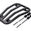 Top Case carrier / luggage carrier step-through Moto Nostra, glossy black, CNC for Vespa Primavera 50-150cc, Sprint 50-150cc MOTO NOSTRA MOTOVEIKALS 21