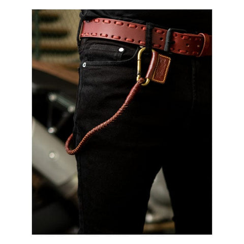 Trip Machine Braided key chain cherry red TRIPMACHINE MOTOVEIKALS 21