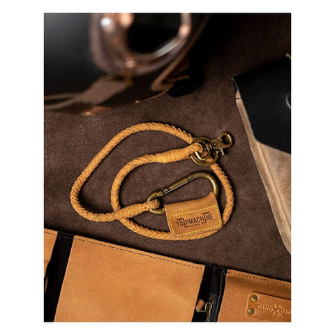 Trip Machine Braided key chain tan TRIPMACHINE MOTOVEIKALS 21