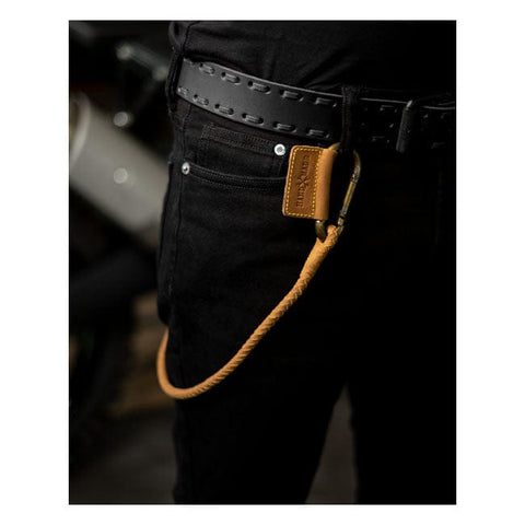 Trip Machine Braided key chain tan TRIPMACHINE MOTOVEIKALS 21