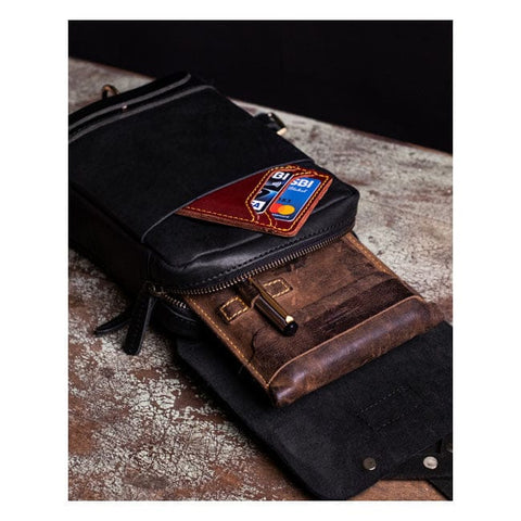 Trip Machine, Thigh bag / leg bag. Black TRIPMACHINE MOTOVEIKALS 21