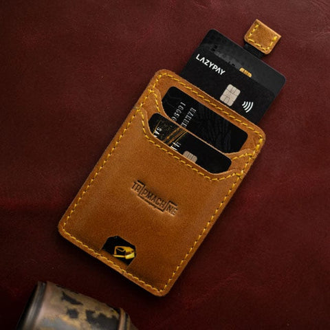 Trip Machine Wiberg cardholder Vintage Tan TRIPMACHINE MOTOVEIKALS 21