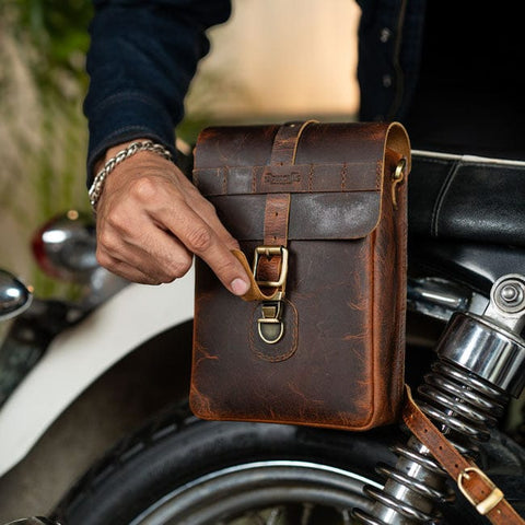 Tripmachine Moto Sling bag cognac TRIPMACHINE MOTOVEIKALS 21