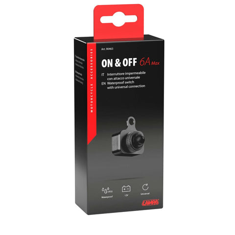 Ūdensdrošs On/Off 6A slēdzis Lampa – 12 V LAMPA MOTOVEIKALS 21