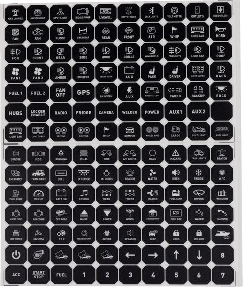 Universal Gang Switch 12 Panel MOOSE RACING HARD-PARTS MOOSE RACING MOTOVEIKALS 21