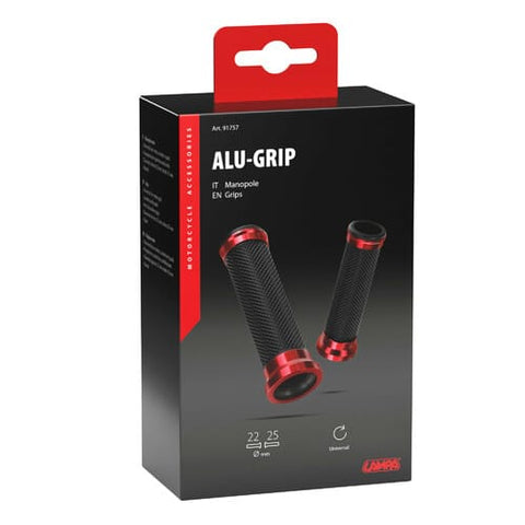 Universālie rokturi LAMPA Alu-Grip Red LAMPA MOTOVEIKALS 21