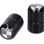 Valve caps black with white logo for Puch OEM STANDARD MOTOVEIKALS 21