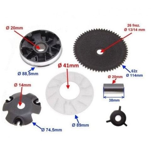 Variatora komplekts GY6 4T 125 cc / 8.5g REPLICA MOTOVEIKALS 21