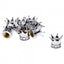 Ventiļa uzgalis CROWN silver REPLICA MOTOVEIKALS 21