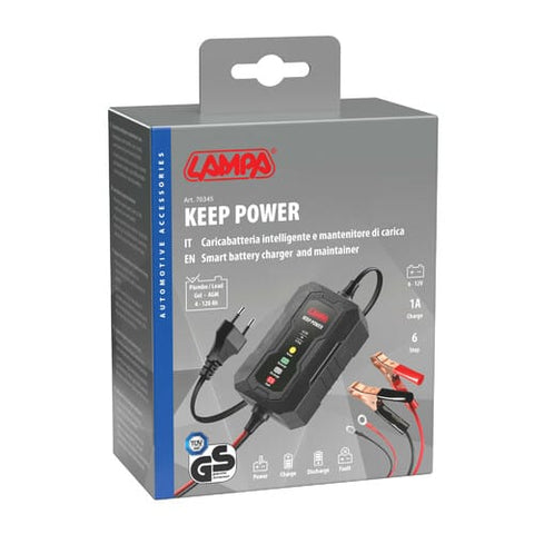 Viedais akumulatora lādētājs LAMPA Keep Power 6/12V LAMPA MOTOVEIKALS 21