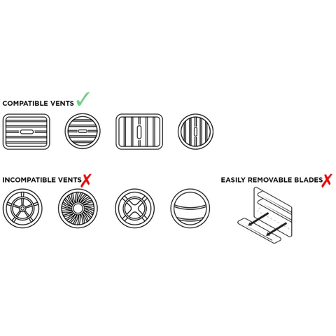 Viedtālruņa automašīnas ventilācijas restes stiprinājums QUAD LOCK QUAD LOCK MOTOVEIKALS 21