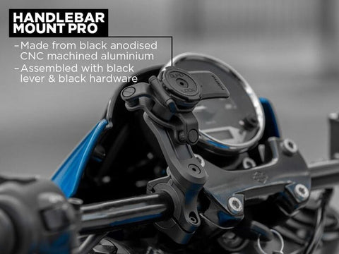 Viedtālruņa stūres stiprinājums QUAD LOCK Pro MOTOVEIKALS 21 MOTOVEIKALS 21
