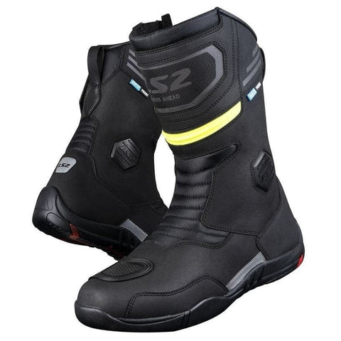 Vīriešu moto apavi LS2 GOBY WATERPROOF black H-V yellow 40 LS2 MOTOVEIKALS 21