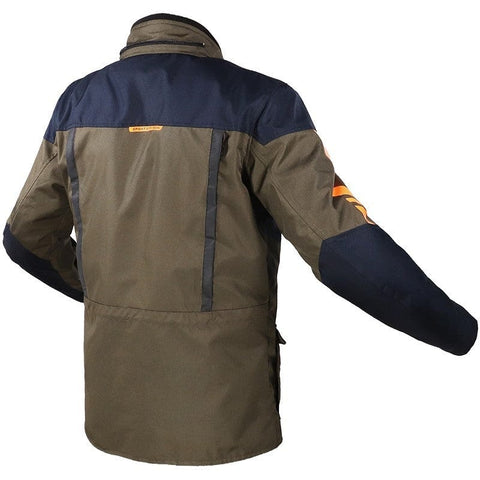 Vīriešu moto jaka LS2 Metropolis EVO haki / blue / fluor orange 2XL LS2 MOTOVEIKALS 21
