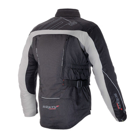 Vīriešu moto jaka TOURING 70Degrees JT41 black / grey 2XL 70 DEGREES MOTOVEIKALS 21