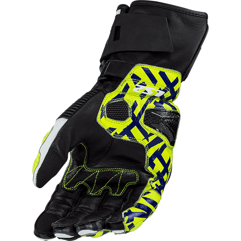 Vīriešu šosejas moto cimdi LS2 Feng black blue 2XL LS2 MOTOVEIKALS 21